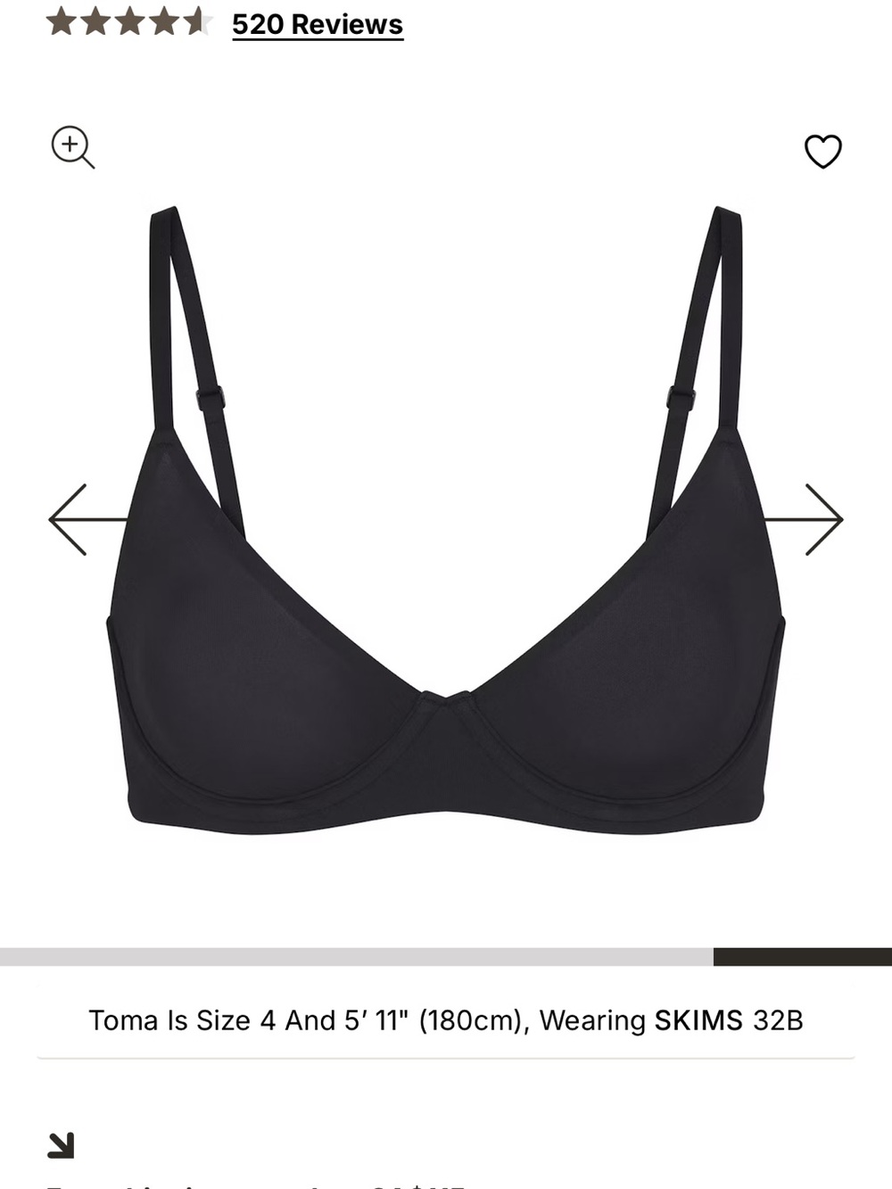 SKIMS Fits Everybody Unlined Demi Bra - Picture 3 of 6